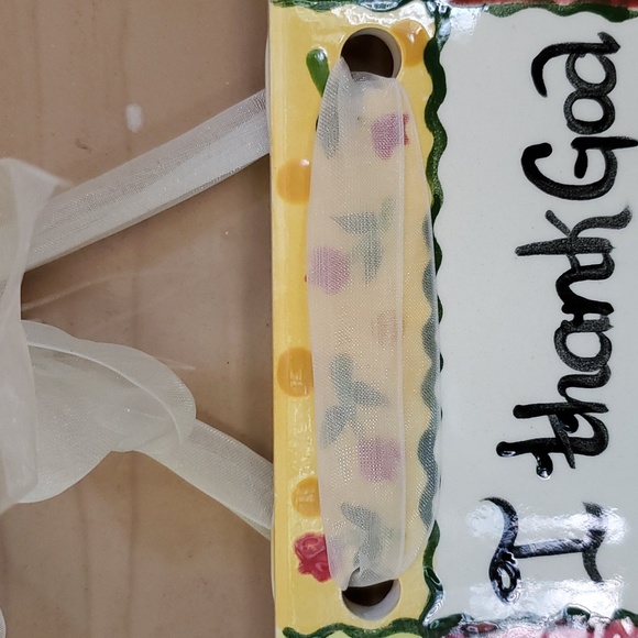 VINTAGE ART OF THE SPRIT SQUARE WALL PLAQUE CERAMIC BIBLE SCRIPTURE HAND PAINTED - Picture 13 of 16